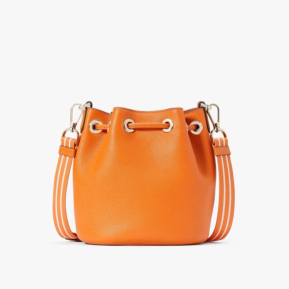 ♠️kate spade Rosie Small Mini Bucket Crossbody Bag, Carrot Cake Orange NWT - Picture 4 of 14